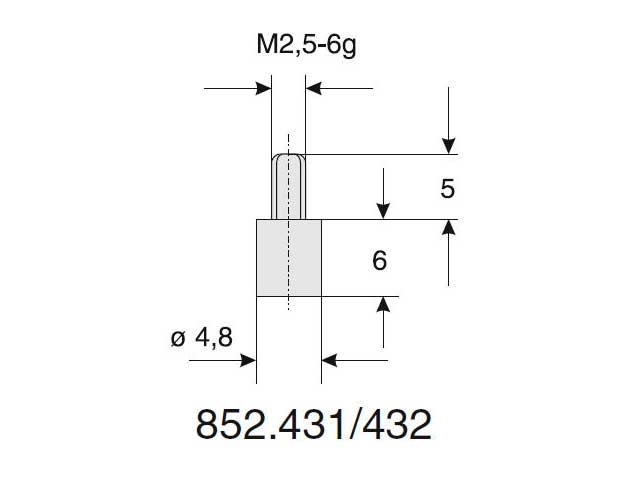 Käfer koninsats 45° för mätklocka