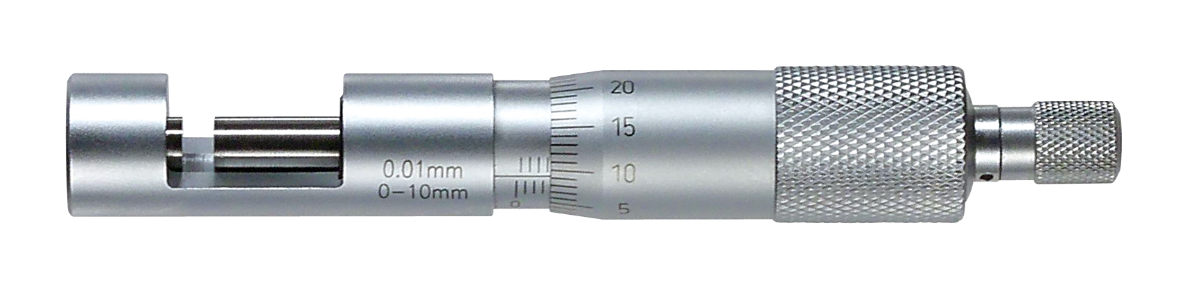 Tråd- och kulprobmikrometer, 0-10 mm, noggrannhet ±0,004 mm, gradering 0,01 mm, hårdmetallmätytor Ø6,5 mm