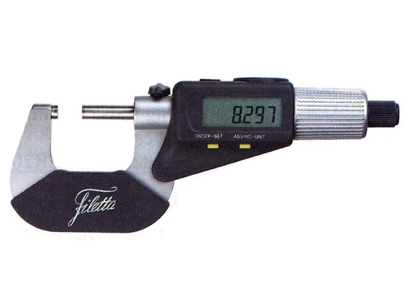 Digital mikrometer omkopplingsbar mm/tum och ABS/INC